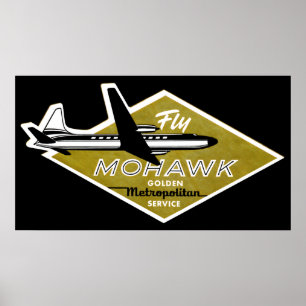 Póster Mohawk Airlines II 1960
