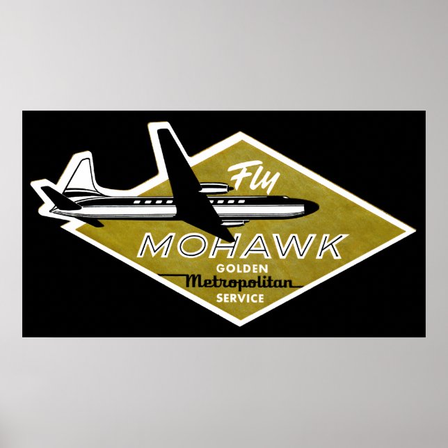 Póster Mohawk Airlines II 1960 (Frente)