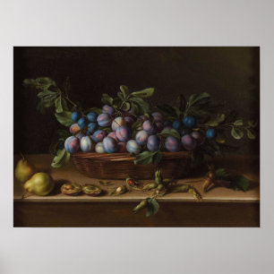 Póster Moillon - Bodegón con ciruelas