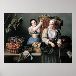 Póster Moillon - En el puesto del mercado