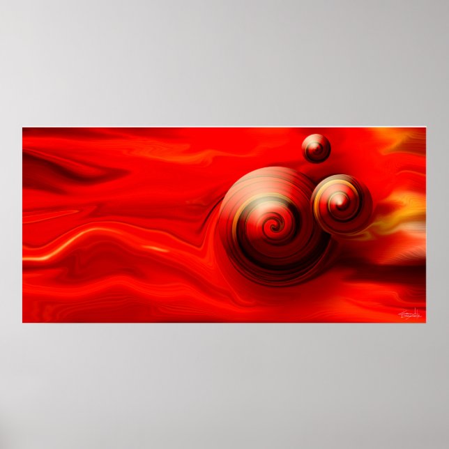 Póster Moiré Spin Poster (Frente)