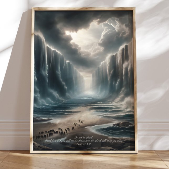 Póster Moisés abandonando la Biblia del Mar Rojo contra e (Subido por el creador)
