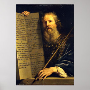 Póster Moisés, pintura de Philippe de Champaigne