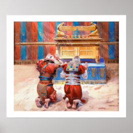 Póster Moisés y Josué en el tabernáculo de James Tissot