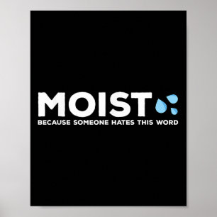 Póster Moist - Porque Alguien Odia Esta Palabra _ Funny S