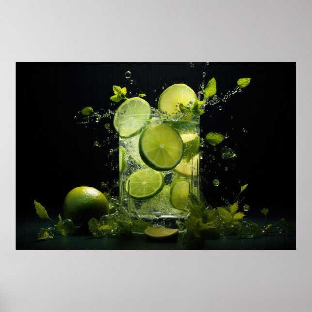 Póster Mojito Splash (Frente)