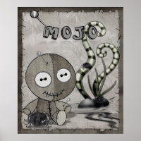 MOJO Gothic Voodoo Doll Folk Art