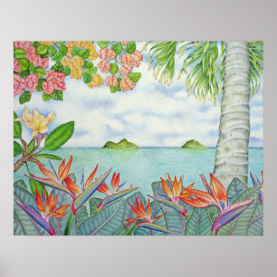 Póster Mokuluas, Hawai