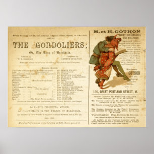 Póster Molde de los gondoleros