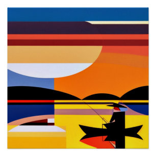 Póster Moldeando al atardecer