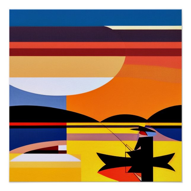 Póster Moldeando al atardecer (Anverso)