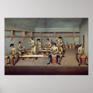 Póster Moldeando las gotas de polvo