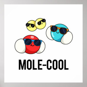 Póster Mole-Guay Funny Molécula Pun