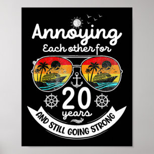Póster Molestándose mutuamente 20 años 20º aniversario de