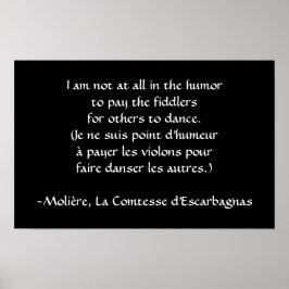 Póster Molière - Paga a Fiddler