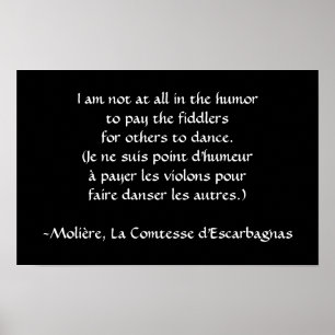 Póster Molière - Paga a Fiddler