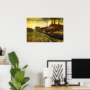 Póster Molino de hierro en La Haya por Vincent van Gogh