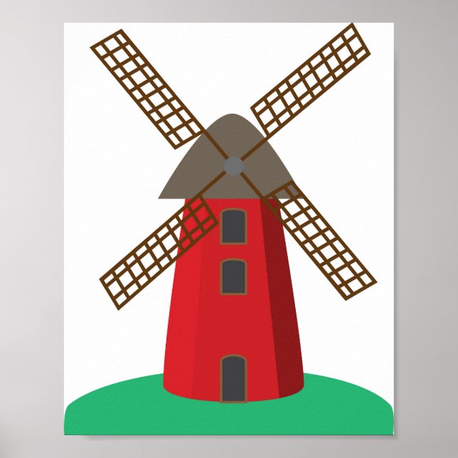 Póster Molino de viento (Frente)