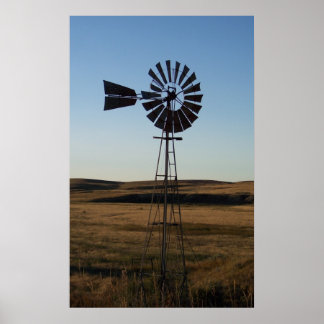 Póster Molino de viento americano