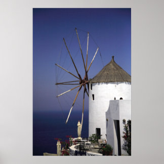 Póster Molino de viento griego