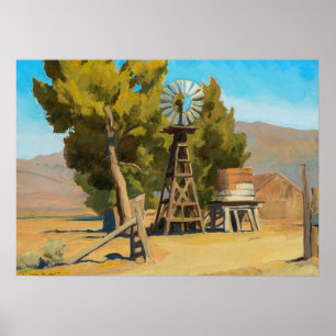 Póster Molino de viento Ranch, Carson, Nevada, por Maynar