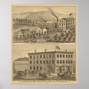 Póster Molinos de lana de Clermont