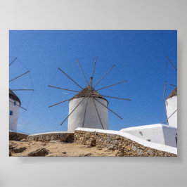 Póster Molinos de viento de Mykonos