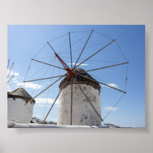 Póster Molinos de viento de Mykonos