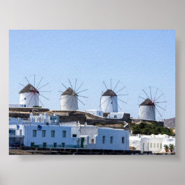 Póster Molinos de viento de Mykonos