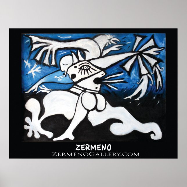 Póster "Molinos de viento de una mente de amo" por Zermen (Frente)
