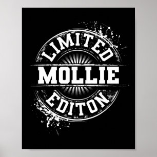Póster Mollie edición limitada divertido nombre personali
