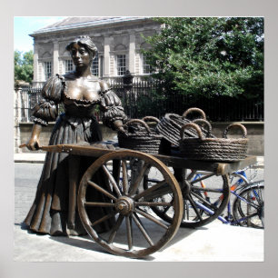 Póster Molly Malone y Wheelbarrow Ireland