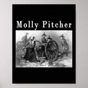 Póster Molly Pitcher Mary Ludwig Revolucionario Estadouni