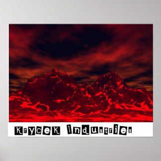Póster Molten Skies