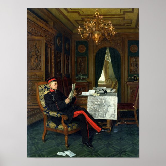 Póster Moltke in Versailles, 1872 (Frente)