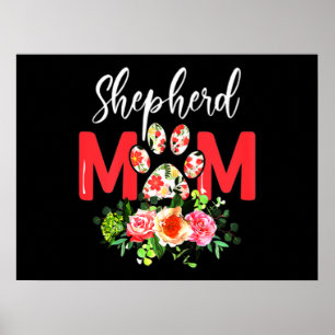 Póster Mom Cute German Shepherd
