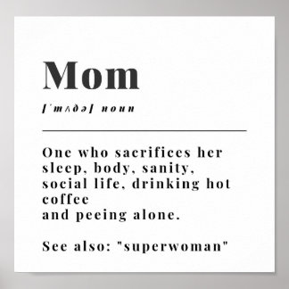 Póster Mom Definition 