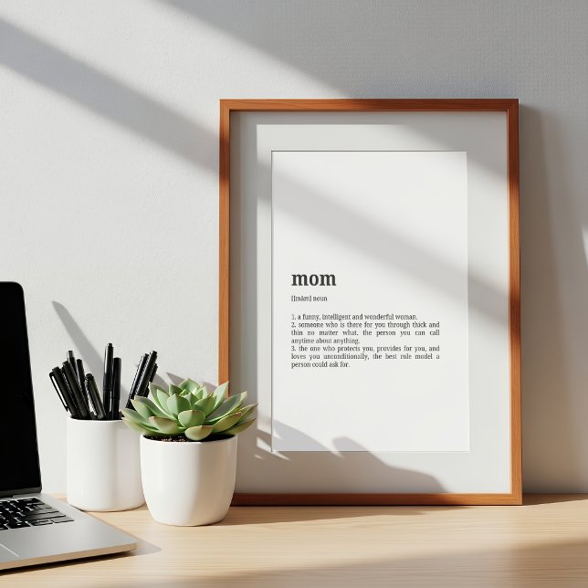Póster Mom Definition Poster | Dictionary Style (Subido por el creador)