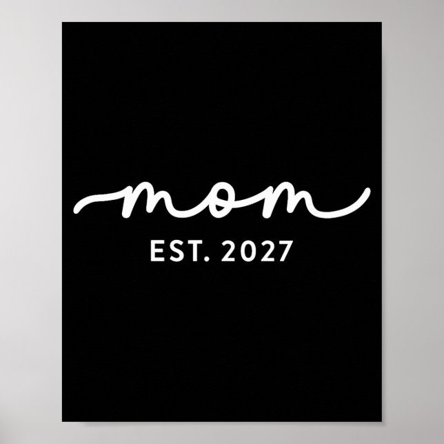 Póster Mom Est 2027 Mom D Mother’s Day Ized  (Frente)