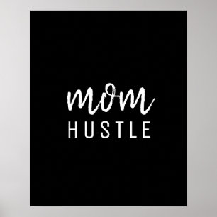 Póster Mom Hustle   Modern Script Black Mother's Day