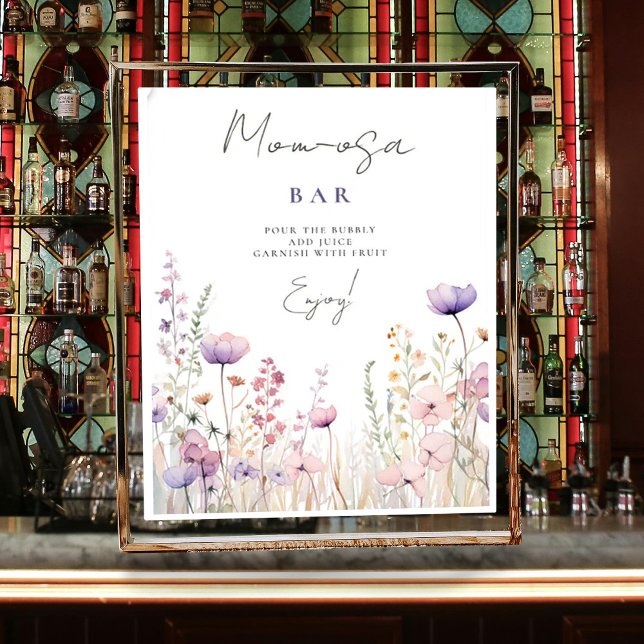 Póster Mom-osa Bar Meadow Wildflower Baby Shower Woodland (Subido por el creador)