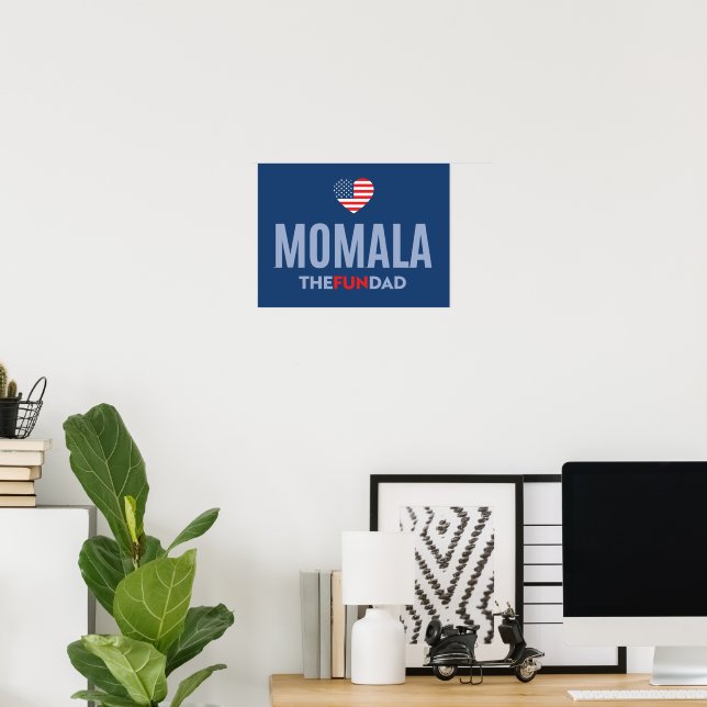 Póster ¡Momala Harris por el presidente! (Oficina en casa)
