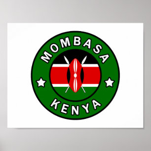 Póster Mombasa Kenia