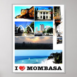 Póster Mombasa - Kenia - Amo -