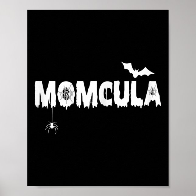 Póster Momcula Tee Mom cula Halloween Family Mating Mam (Frente)