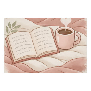 Póster Momento Acogedor de Lectura - Diseño para Amantes