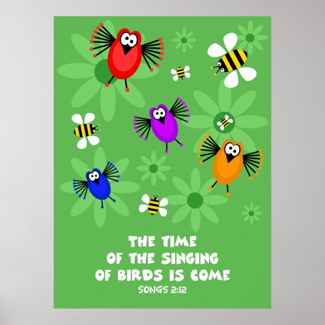 Póster Momento del canto de los pájaros (Frente)