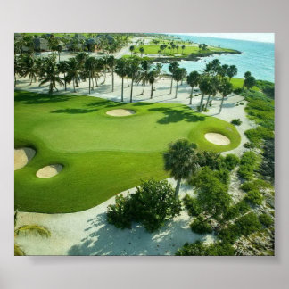 Póster Momento más aterrador para los golfistas, hermosa 