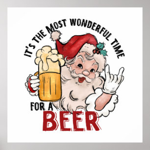 Póster Momento más maravilloso para una cerveza