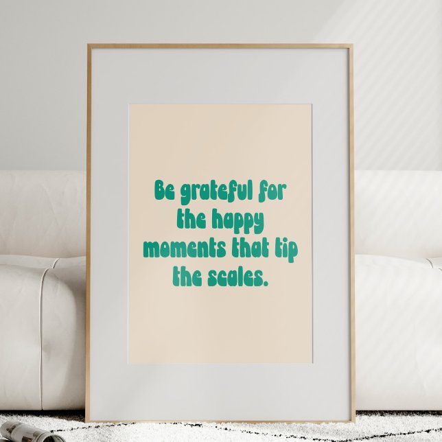 Póster Momentos Agradecidos Motivación Cita Gratitud Text (Subido por el creador)